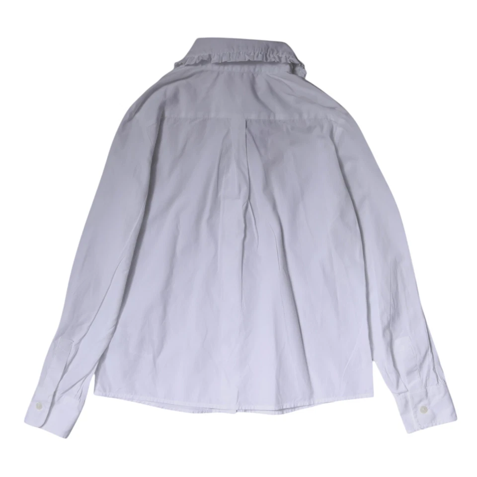 DOLCE & GABBANA Kids White Cotton Dress Shirt Long Sleeves s. Tag 8 Years 420usd - Image 2 of 4