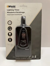Woods 50013 Outdoor Digital Lighting Timer, Black