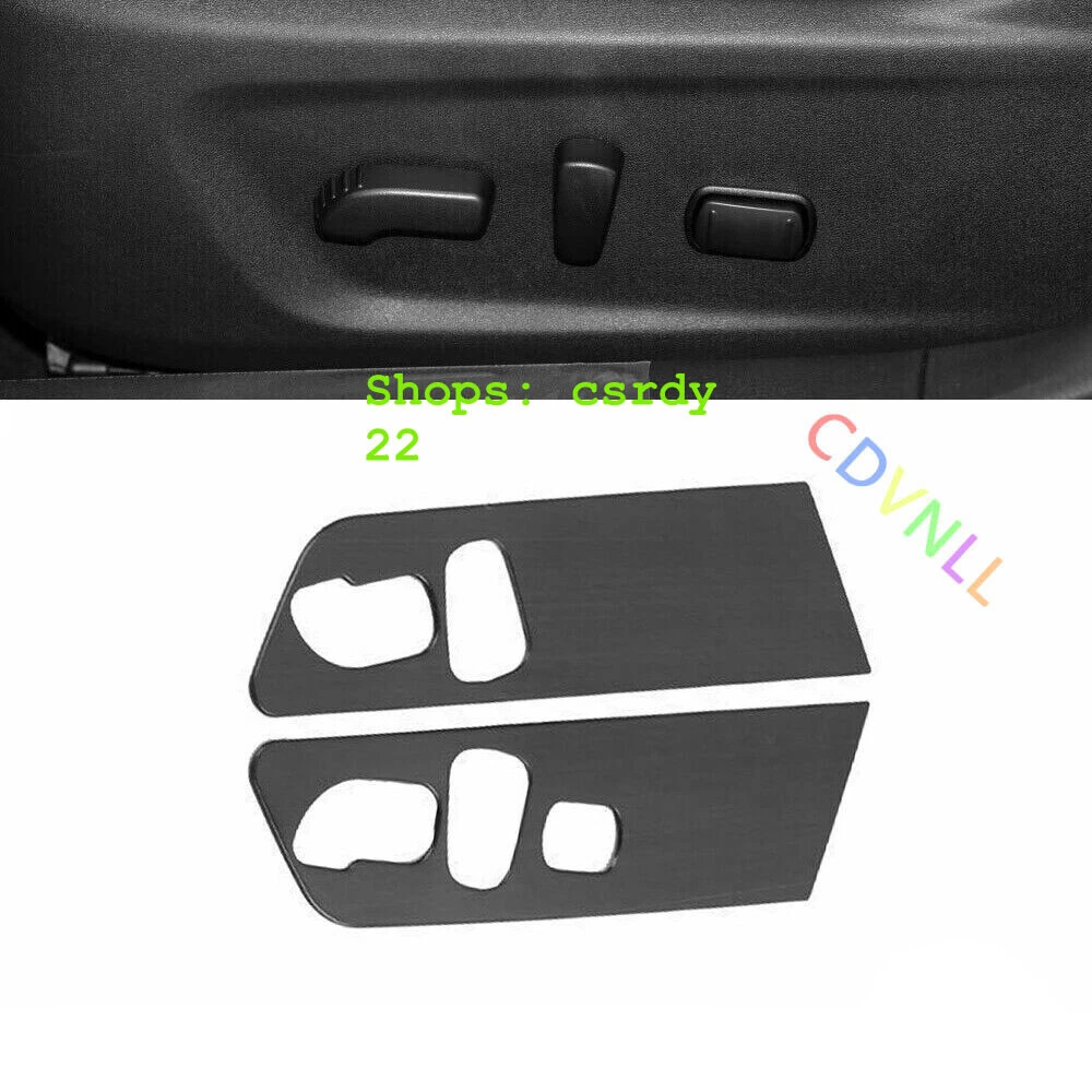 For Nissan Altima Teana 19-24 Black Titanium Seat Side Panel Decoration Cover 2*