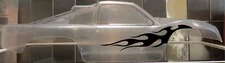 Vinyl paint masking, stencil, decal for RC bodies (Punisher Flame Set)