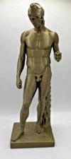 GREEK SCULPTURE ARES BORGHESE 9.8 INCH/250 MM, MUSEUM REPRODUCTION