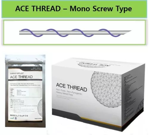 ACE PDO Thds Lift  / FACE & BODY/ Made in Korea - Mono Screw / Sharp (50pcs)