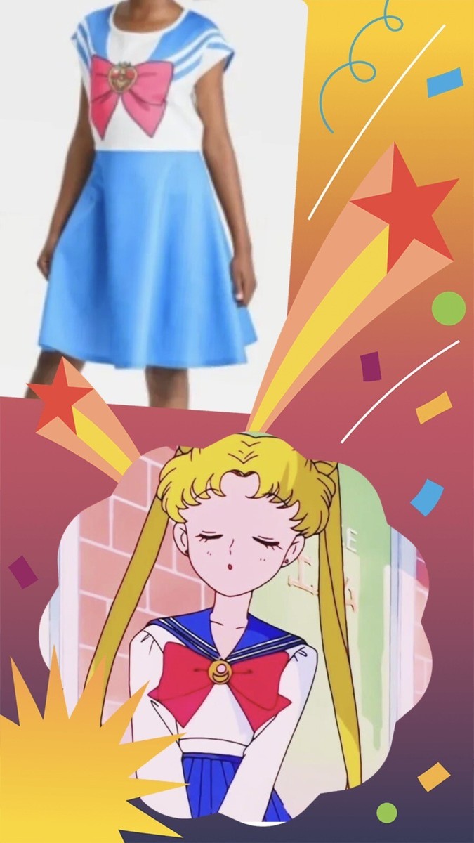 open lace back dress Sailor Moon Tsukino Usagi Princess Serenity Cosplay Costume Male / XXL