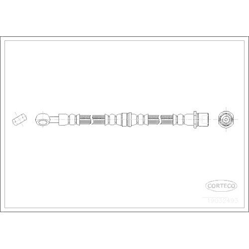 Flexible De Frein Corteco 19032372 - Pièce Auto Qualité Premium
