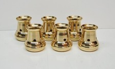 Juego de 6 seguidores de velas Bove de latón macizo para 1" de diámetro velas (Burner Topper)