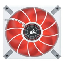 Image of Corsair ML140 LED Elite Red Wht 140mm PC Cooling Fan 82CFM 32dBA 1600RPM 9 Blade