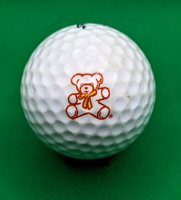 Unique Vintage Teddy Bear logo golf ball