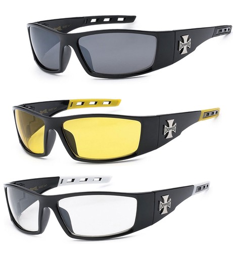 Nuevo 3 PARES Choppers Moto Caballo Biker deportes gafas gafas de sol | eBay