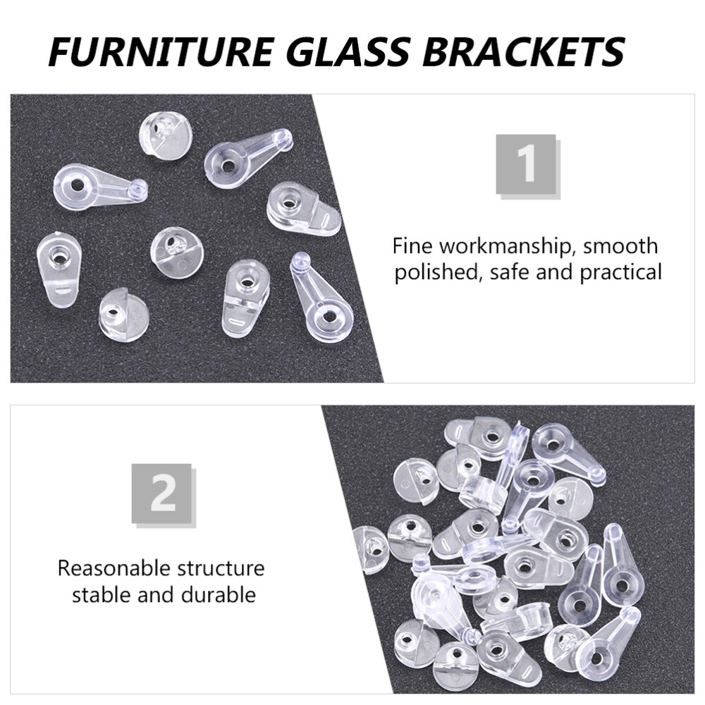 50 Pcs Glass Retainer Clips Furniture Screws Buckle Mirror eBay