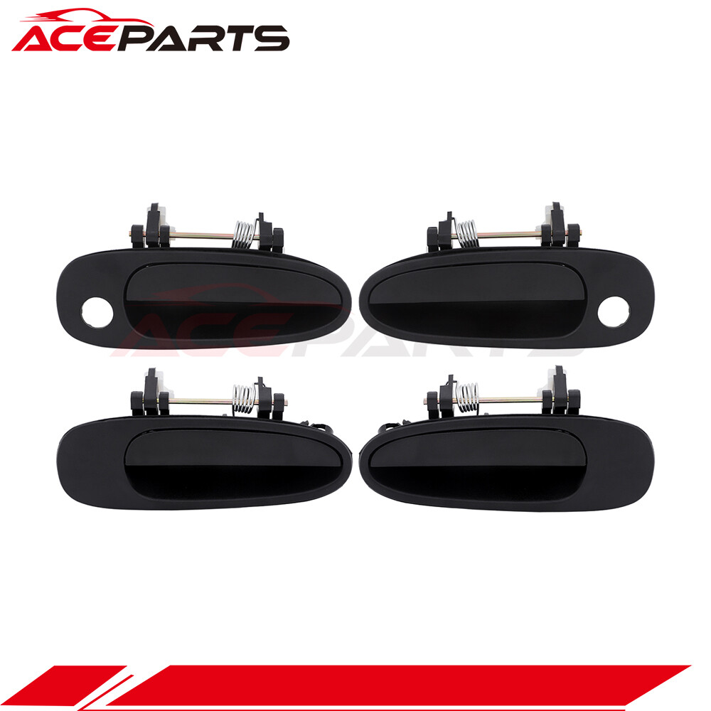 Inside Outside Front And Rear Black Door Handles for Chevy Prizm Toyot