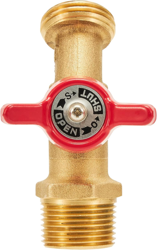 Outdoor Garden Hose Faucet Ball Valve Hose Bibb Shut off Valve 3/4" Male NPT X 3 - Picture 5 of 7