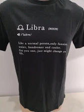 Ricky Singh Denim & Flower LIBRA T-Shirt Men's Size Small Sept 23- Oct 22