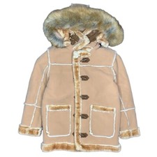 Jordan Craig Denali Shearling Jacket FUR KIDS PRALINE BEIGE TAN TODDLER TD 3T