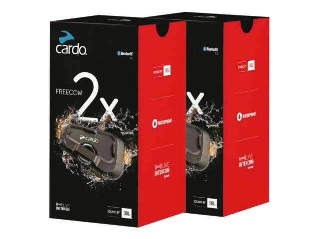 NEW Cardo Freecom 2x Bluetooth Headset with JBL Speaker