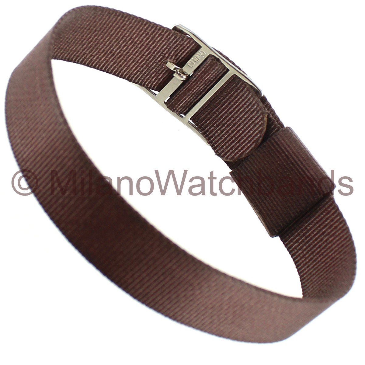 16mm Milano Sport Wrap Nylon Buckle Brown Replacement Mens