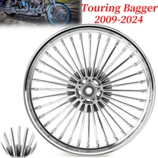 21x3.5" Fat Spoke Front Wheel ABS for Harley Bagger Road King Street Glide 09-25