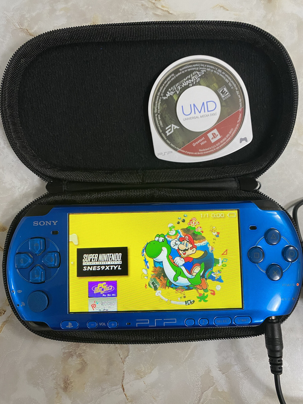 Sony Psp 3000 Value Pack Vibrant Blue Handheld System Pspj For Sale Online Ebay