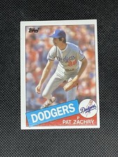 Pat Zachry Los Angeles Dodgers 1985 Topps #57 Baseball Card Raw
