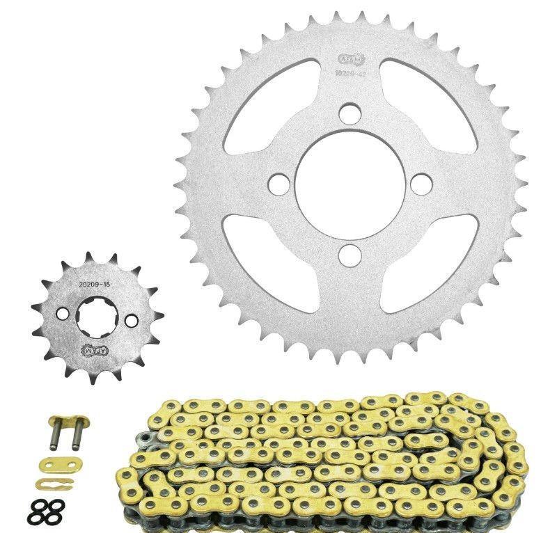 Kit chaîne Honda CBR 125 anti usure AFAM pour résoudre les sauts de transmission