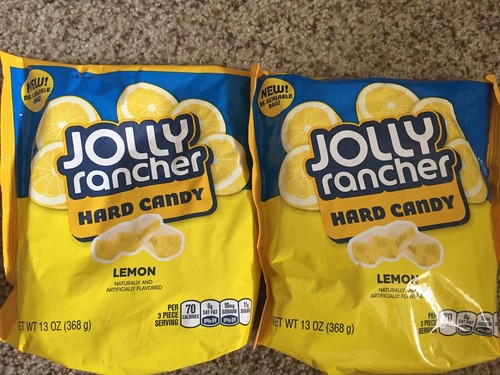 NEW Jolly Rancher Hard Candy Lemon 13Ounce bags Lot of 2 Sealed Fresh