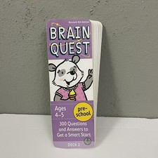 Brain Quest 4th Edition Cards Pre-School Ages 4-5 Deck 2 Questions Trivia- USED