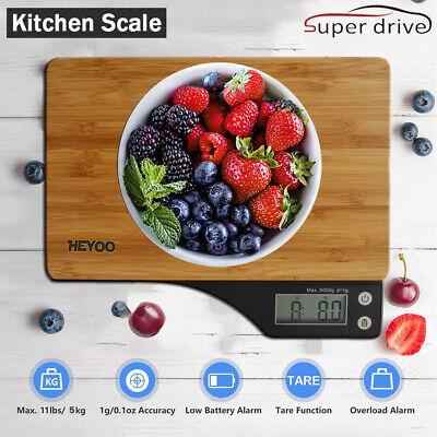 5kg/11lbs Max Digital Kitchen Scale Multifunction Food Diet Scale Weight Balance