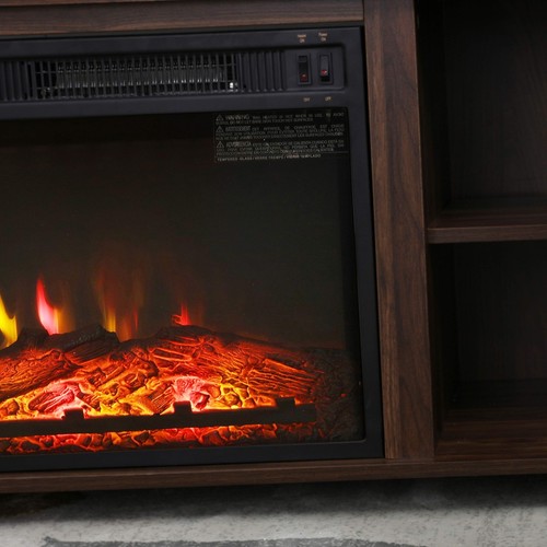 Electric Fireplace TV Stand Entertainment Center Wooden Corner Electric Firep... - Picture 7 of 7