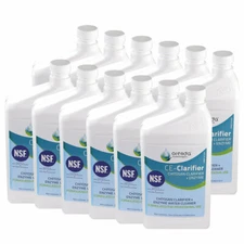 Orenda CE Clarifier Chitosan Plus Enzyme Natural Swimming Pool Cleaner 1 Qt 12Pk