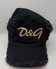 Dolce & Gabbana D&G Cap Baseball Hat Black Adjustable Logo Women's Retail $800