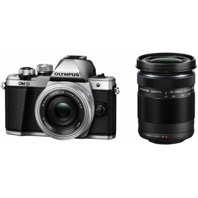 OLYMPUS Mirrorless SLR Camera OM-D E-M10 MarkII EZ Double Zoom Kit Silver