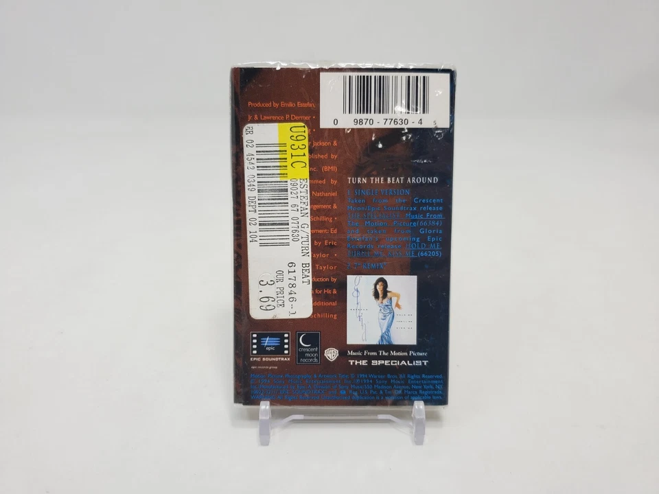 Gloria Estefan – Turn The Beat Around Cassette Tape Single 1994 NEW & SEALED - Image 2 of 3
