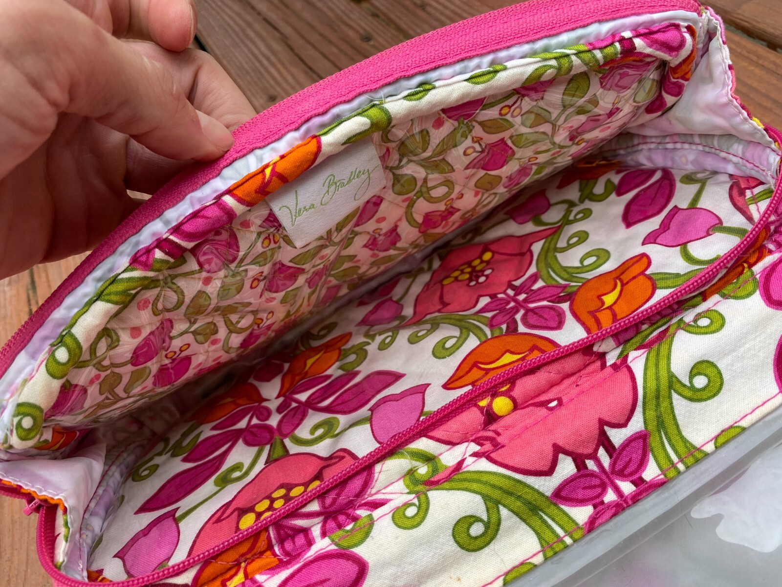 VERA BRADLEY Hanging Travel Cosmetic Organizer Bag Li… Gem