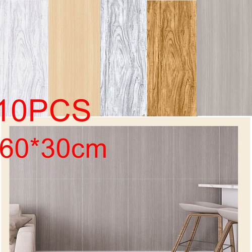10PCS SelfAdhesive Marble Tiles Sticker Stick On Wall Floor Kitchen