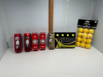 Titleist DT Golf Balls Maxfli DDH Surelyn 90 Pinnacle Gold Nitro Callaway NEW