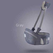 Gray 3 Ergonomic Baby Carrier Portable Infant Kid Hip Seat Waist Stool Sling