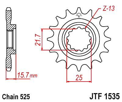 Kawasaki ZX6R G1 & G2 1998 & 1999 DID X-Ring Chain and JT Quiet