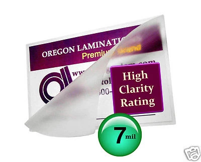 OREGON LAMINATIONS PREMIUM 200/pack Legal size Hot Laminating Pouches 7 Mil 9 x 14-1/2 Clear 9x14.5