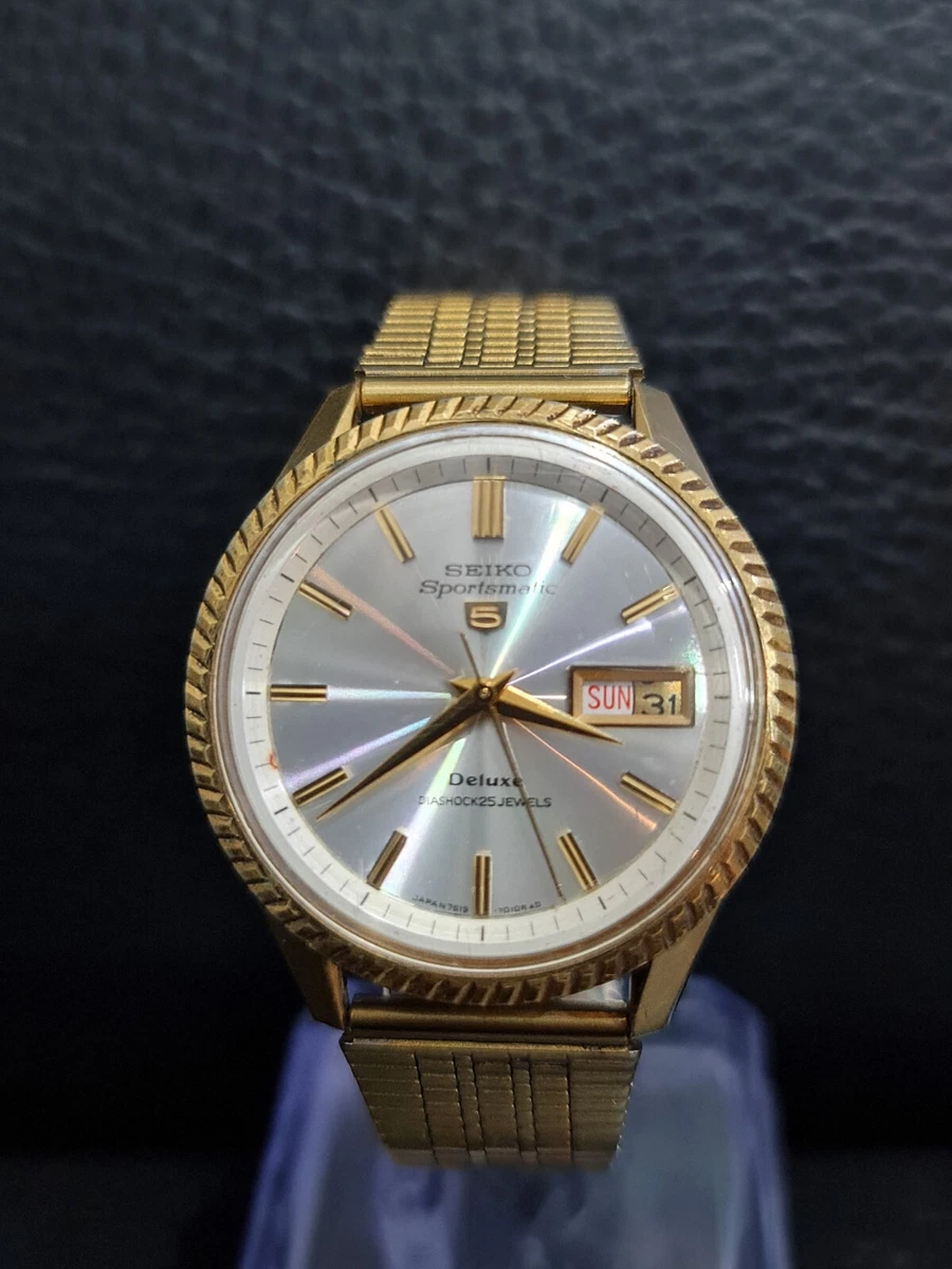 Seiko sportsmatic deluxe 25 jewels sale