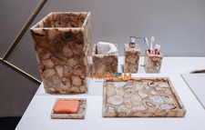 Natural Agate Bathroom set Stone/ Handmade Bathroom/ Decoration Bathroom/ Luxury