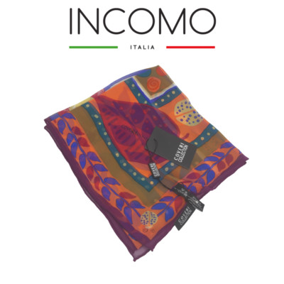 Damen Bandana aus Seide, mehrfarbige Drucke, 02 INCOMO (Style Coveri)