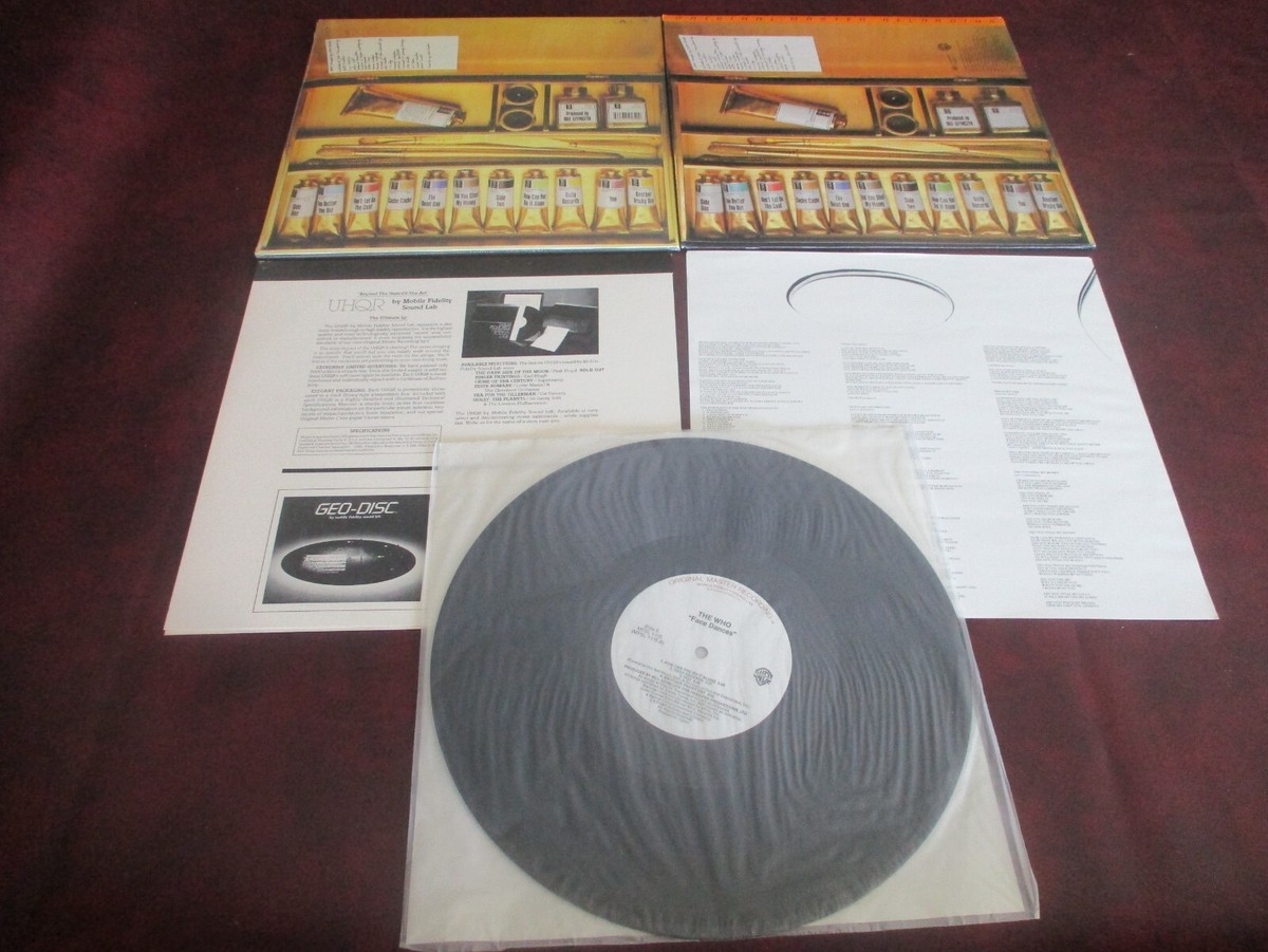 THE WHO FACE DANCES ORIGINAL MFSL MINT SUPERVINYL 1/2 SPEED +180