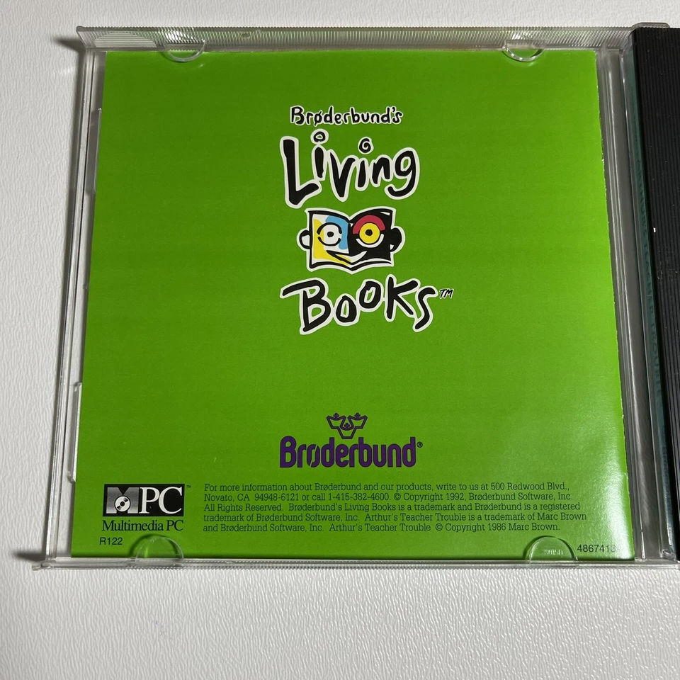 Vintage 1993 Arthur's Teacher Trouble MPC Windows 95 3.1 Mac CD ROM Living Books - Image 2 of 4