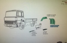 RIPARO PARAFANGO ANTERIORE SINISTRO ADATTO A IVECO 115 135 145 = 4787184