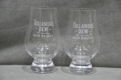 2x Tullamore Dew Irish Whisky Nosing & Tasting Glencairn Glas Tumbler Brandneu