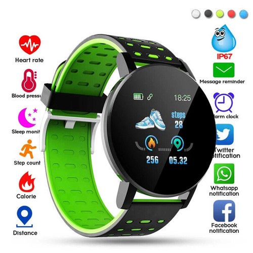 Bluetooth Smart Watch Health Sport Fitness Tracker For IOS Android  - Afbeelding 1 van 17