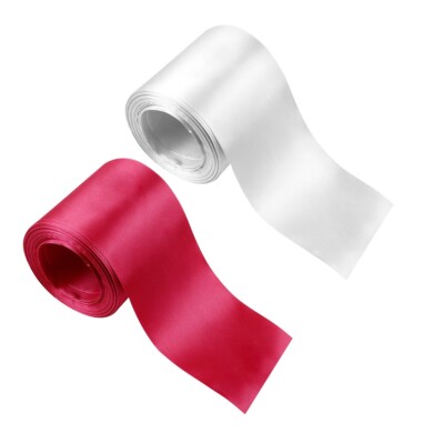 4 Zoll breites Satinband - 22 Yard Rolle für große Öffnungen & Veranstaltungen