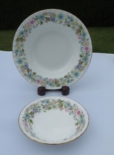 Aynsley Wild Tudor - Bone China Schale - Suppensch&uuml;ssel mit Rand & Obstuntertasse vorhanden