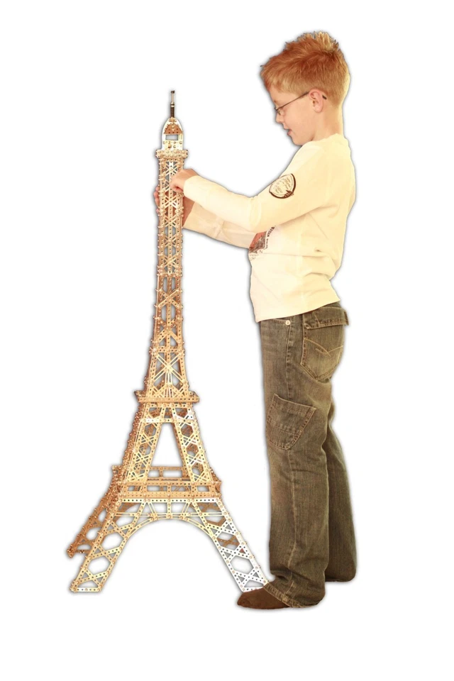 Deluxe Eiffel Tower Eitech C33 Metal Building Construction Toy Steel Model - Image 2 of 4