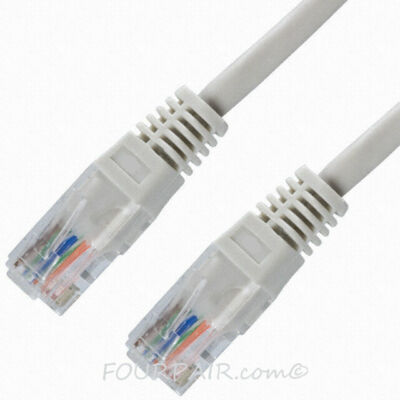 50ft CAT5e Ethernet Network LAN Router Patch Cable Cord Wire 350 MHz RJ45 White