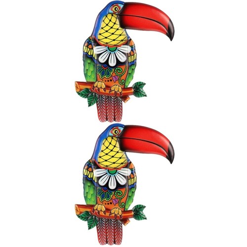 2 Pieces Bird Wall Art Interior Decor Toucan Hanging Home Pendant eBay